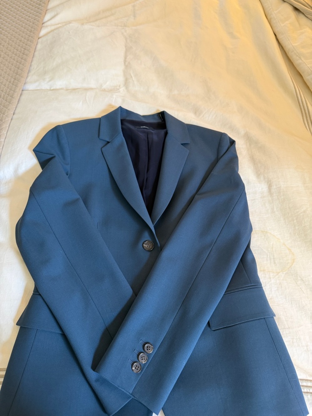 Theory Women’s Teal Single-Breasted Blazer
